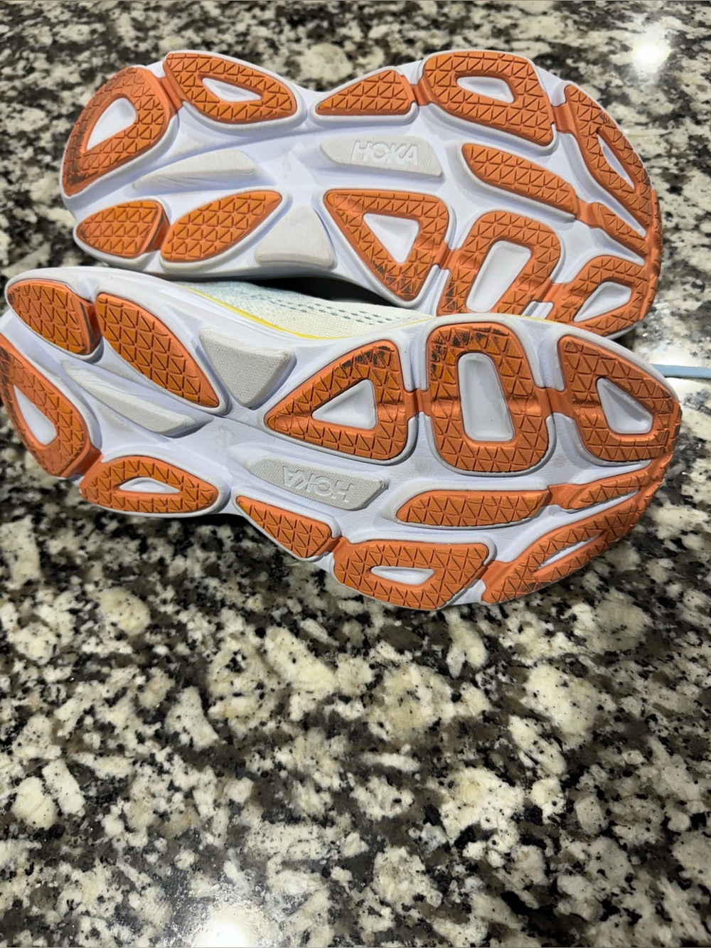 Hoka Women's Light Blue, Yellow & Coral Running Shoes size 9.5B - Picture 7 of 8